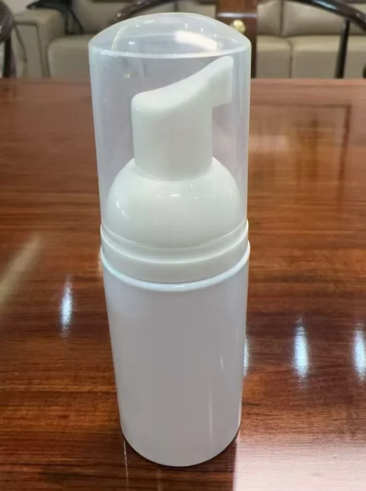 White foam pump and bottle set